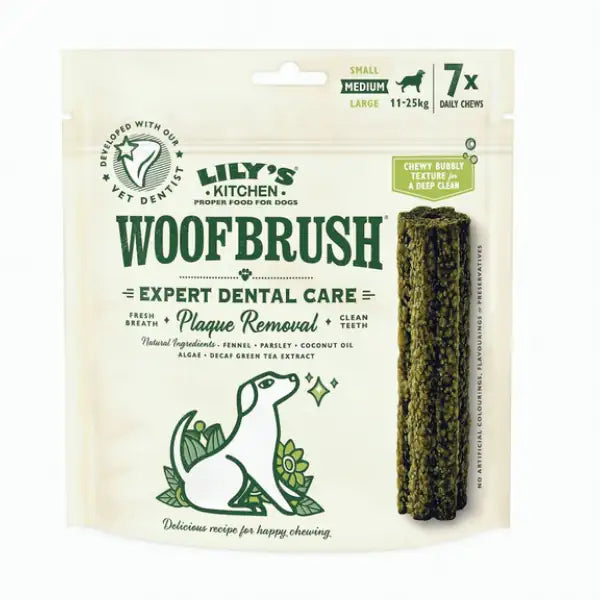Lily's Kitchen Woofbrush Dental Snack  Medium: 7 snack x 30 gr (scadenza: 31/07/2026) bauzaarit.myshopify.com