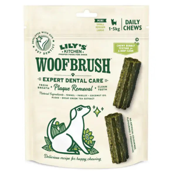 Lily's Kitchen Woofbrush Dental Snack  Mini: 10 snack x 13 gr (scadenza: 31/07/2026) bauzaarit.myshopify.com
