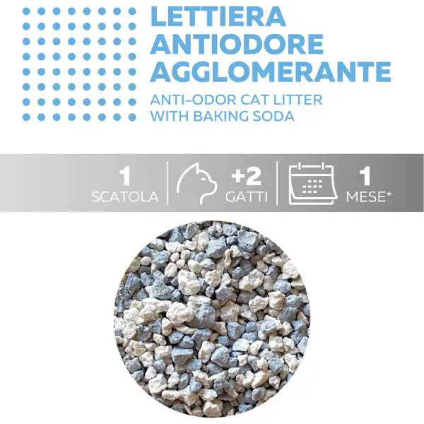 Lindocat Advanced Multi-Cat Super Premium lettiera agglomerante in bentonite bianca con bicarbonato   bauzaarit.myshopify.com