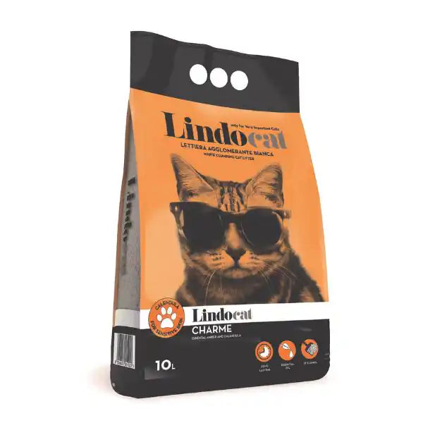 Lindocat Charme lettiera agglomerante in bentonite bianca profumata  10 lt (9 kg) bauzaarit.myshopify.com