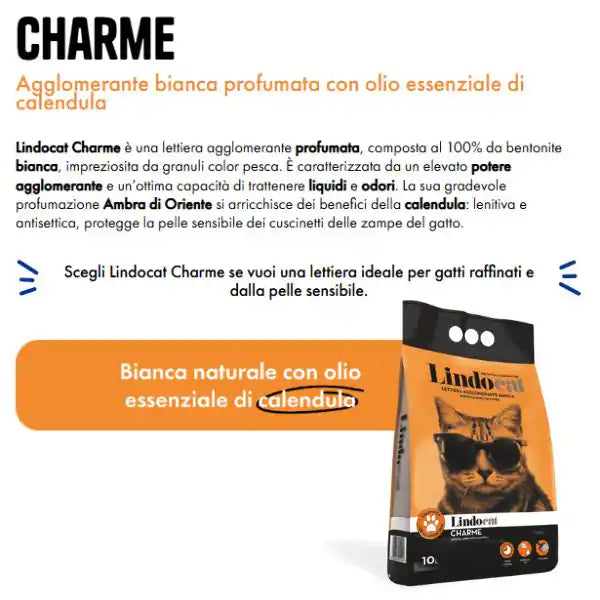 Lindocat Charme lettiera agglomerante per gatti sensibili | Bauzaar.it