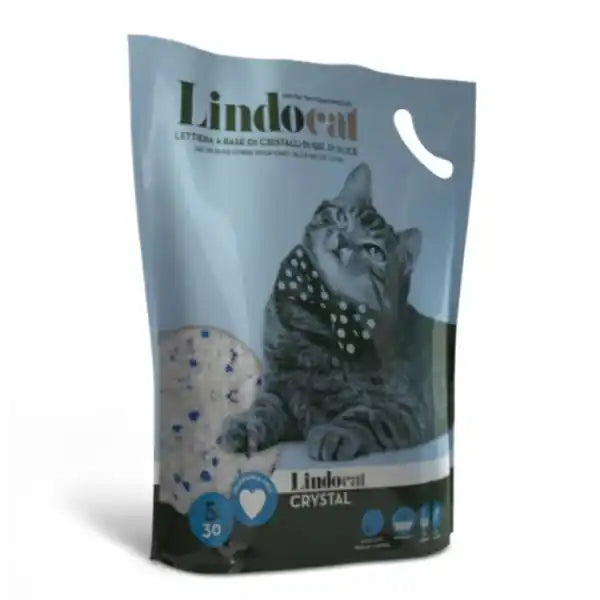 Lindocat Crystal lettiera ultra assorbente in gel di silice profumata  5 lt (2 kg) Classic bauzaarit.myshopify.com