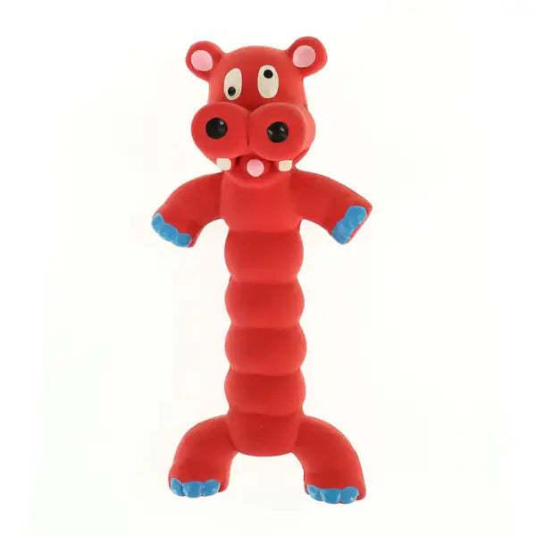 Long Body Timmy pupazzo in lattice con squeaker PetUp Joy  Soggetto animale: Ippopotamo bauzaarit.myshopify.com