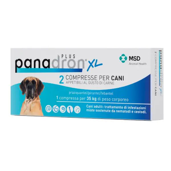 MSD Panadron Plus XL vermifugo compresse per cani +35 Kg   bauzaarit.myshopify.com