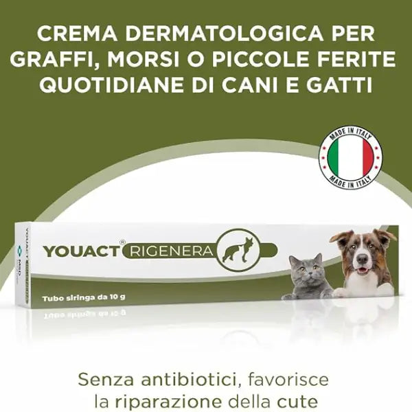 MSD YouAct Rigenera crema dermatologica cicatrizzante per cane e gatto   Bauzaar.it