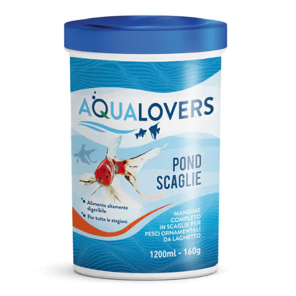 Mangime completo per pesci ornamentali da laghetto Aqualovers  Pond Scaglie - 160 gr bauzaarit.myshopify.com