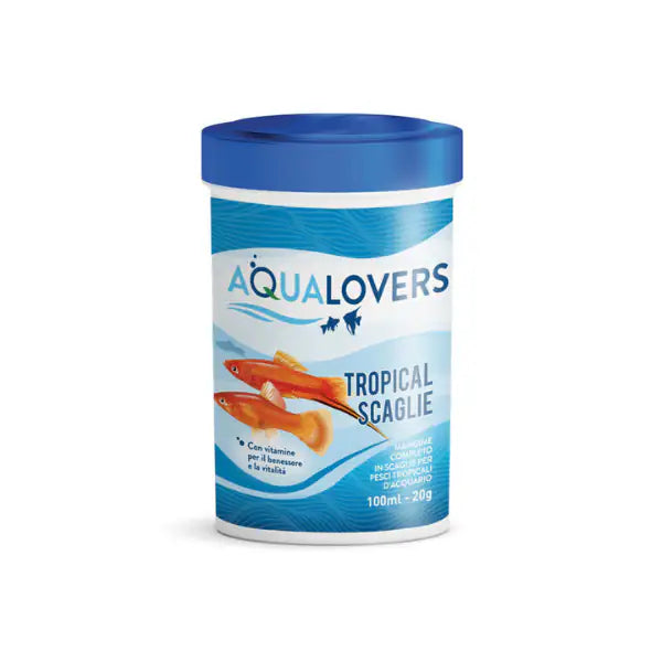 Mangime completo per pesci tropicali d'acqua dolce Tropical Scaglie Aqualovers  20 gr bauzaarit.myshopify.com