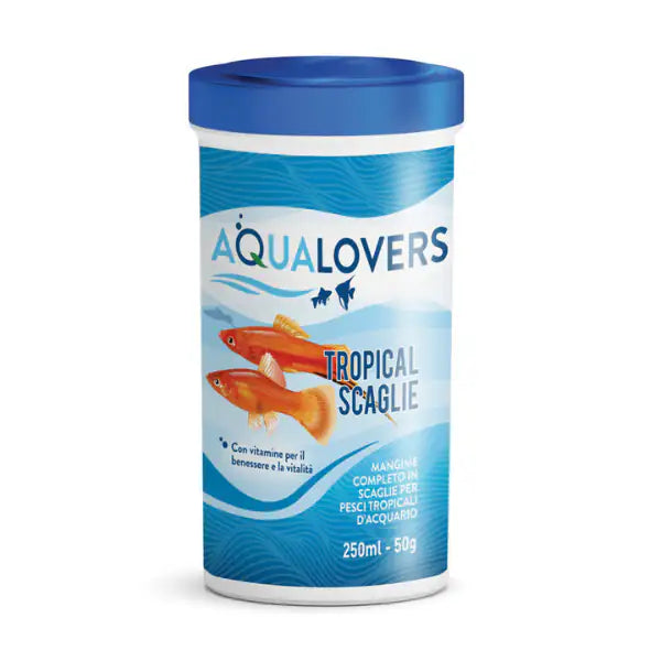Mangime completo per pesci tropicali d'acqua dolce Tropical Scaglie Aqualovers  50 gr bauzaarit.myshopify.com