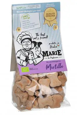 Marie La Pasticcera Biscotti Biologici per Cani 210 gr  Mirtillo bauzaarit.myshopify.com