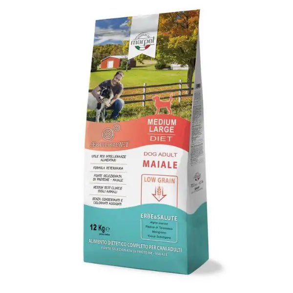 Marpet Aequilibria Vet Low Grain Dog Medium/Large Maiale  12 kg bauzaarit.myshopify.com