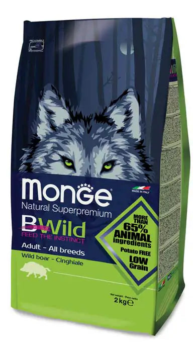 Monge BWild Low Grain Adult al Cinghiale   bauzaarit.myshopify.com