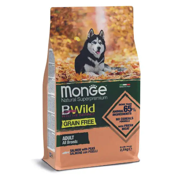 Monge Bwild Dog Adult Grain Free Salmone   bauzaarit.myshopify.com