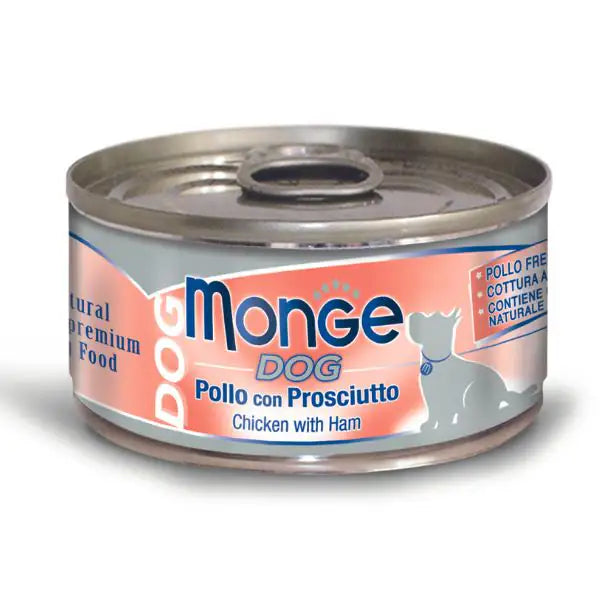 Monge Dog Adult Pezzetti Gluten Free 95 gr  Pollo con prosciutto bauzaarit.myshopify.com