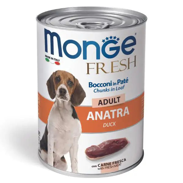 Monge Fresh Adult Patè 400 gr  Anatra bauzaarit.myshopify.com