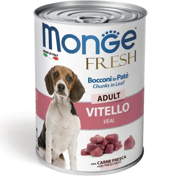 Monge Fresh Adult Patè 400 gr  Vitello bauzaarit.myshopify.com