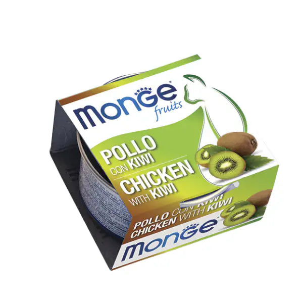 Monge Fruits Cat Adult prelibatezze naturali 80 gr  Pollo con kiwi bauzaarit.myshopify.com