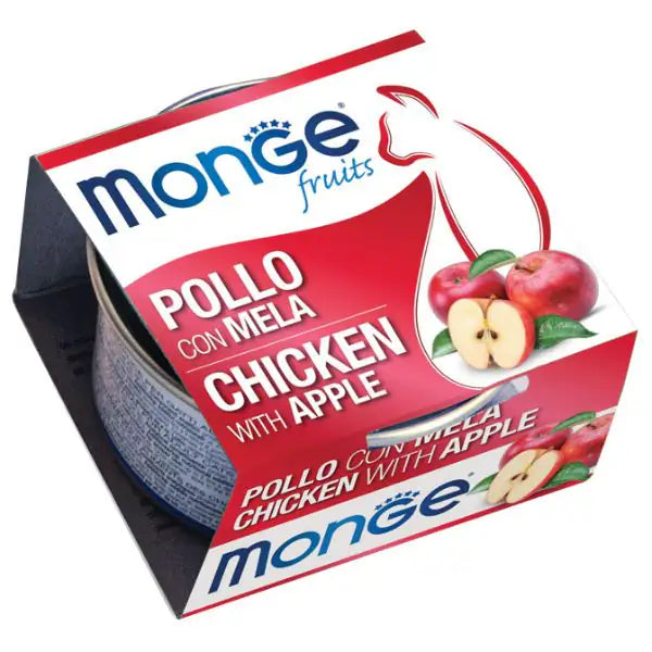 Monge Fruits Cat Adult prelibatezze naturali 80 gr  Pollo con mela bauzaarit.myshopify.com