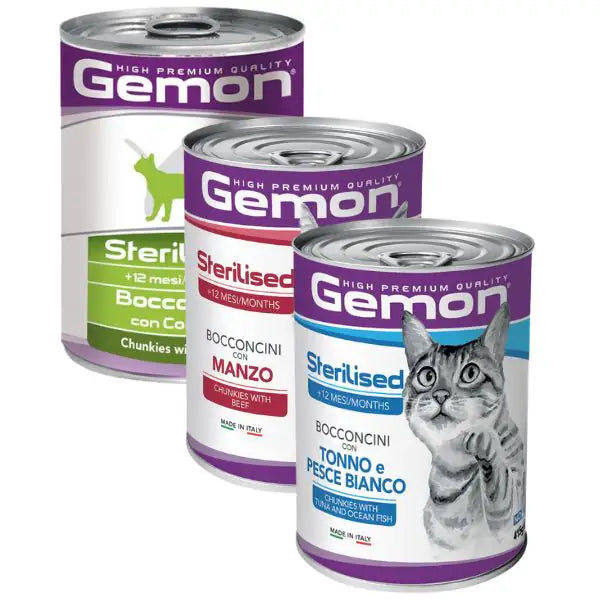 Monge Gemon Cat Sterilised Bocconcini 415 gr   bauzaarit.myshopify.com