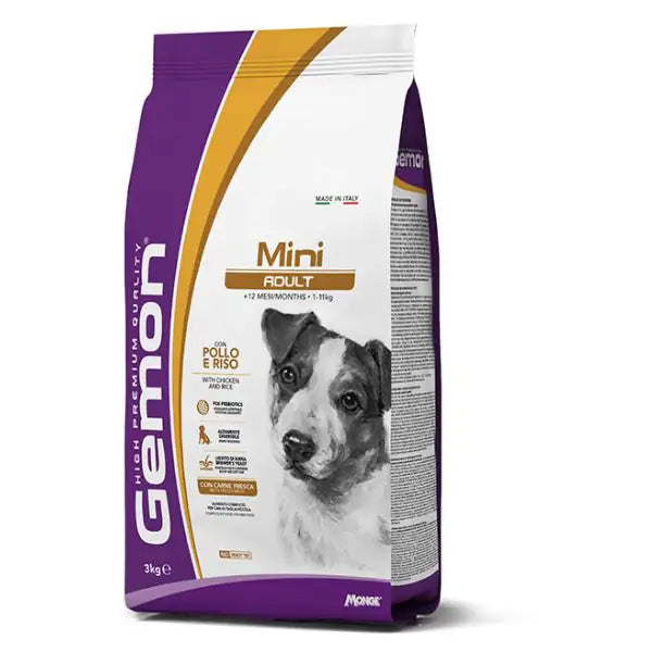 Monge Gemon Mini Adult con Pollo e Riso  3 kg bauzaarit.myshopify.com