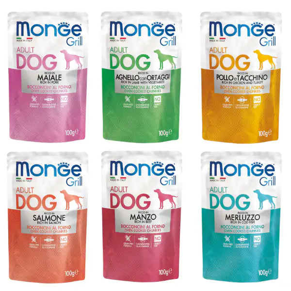 Monge Grill Adult Grain Free bocconcini 100 gr   bauzaarit.myshopify.com