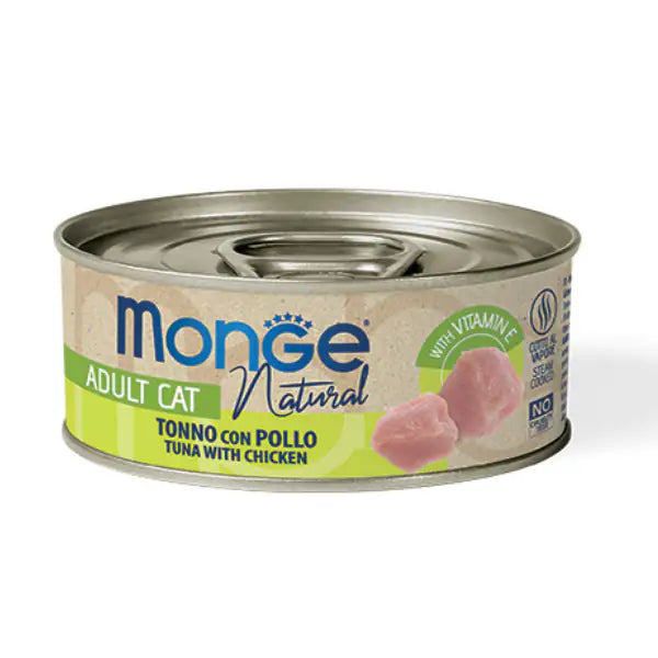 Monge Natural Adult cottura al vapore 80 gr  Tonno con Pollo bauzaarit.myshopify.com