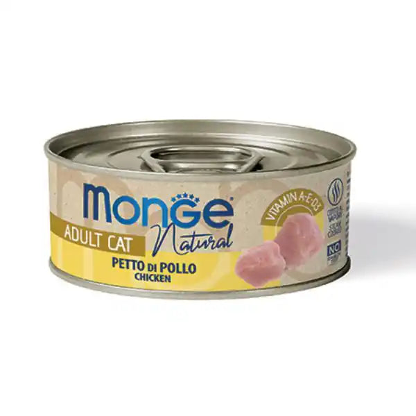 Monge Natural Adult cottura al vapore Ricette Delicate 80 gr  Petto di pollo bauzaarit.myshopify.com