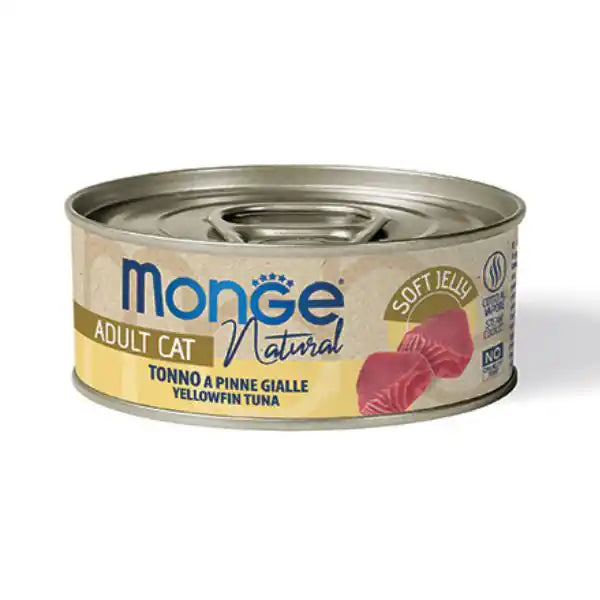 Monge Natural Adult cottura al vapore in Jelly 80 gr  Tonno a pinne gialle bauzaarit.myshopify.com