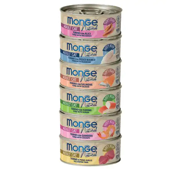 Monge Natural Adult cottura al vapore in Jelly 80 gr   bauzaarit.myshopify.com