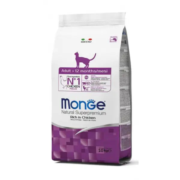 Monge Natural Superpremium Adult Cat Ricco in Pollo  10 kg bauzaarit.myshopify.com