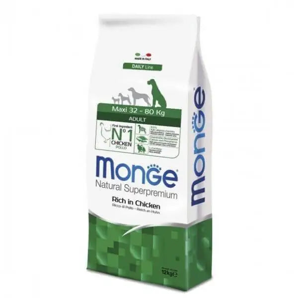 Monge Natural Superpremium Maxi Adult Ricco di Pollo   bauzaarit.myshopify.com