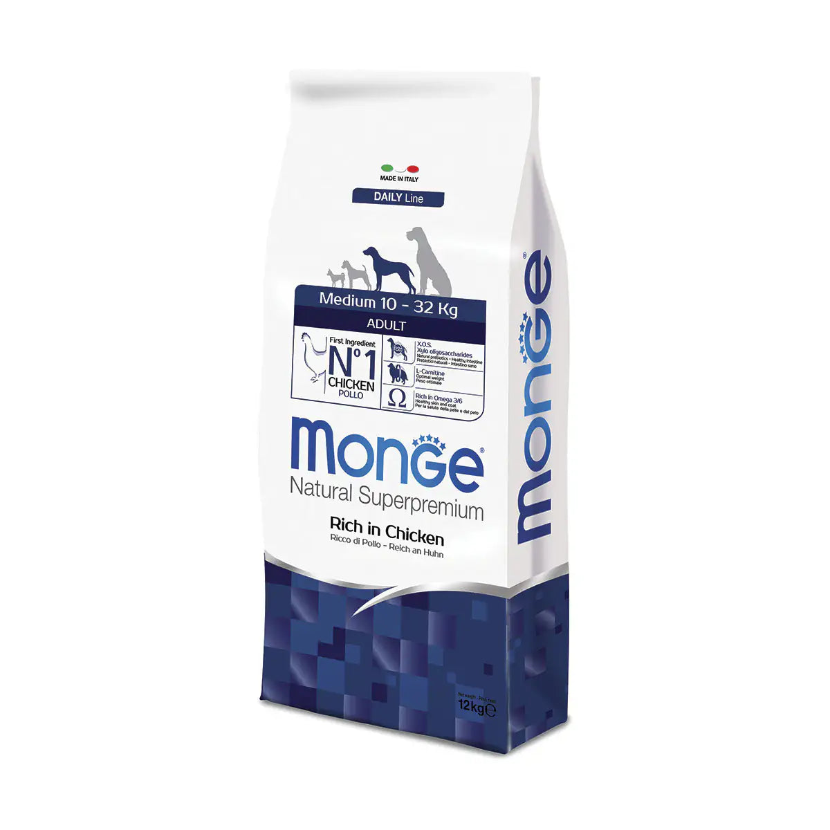 Monge Natural Superpremium Medium Adult Ricco di Pollo  12 kg bauzaarit.myshopify.com