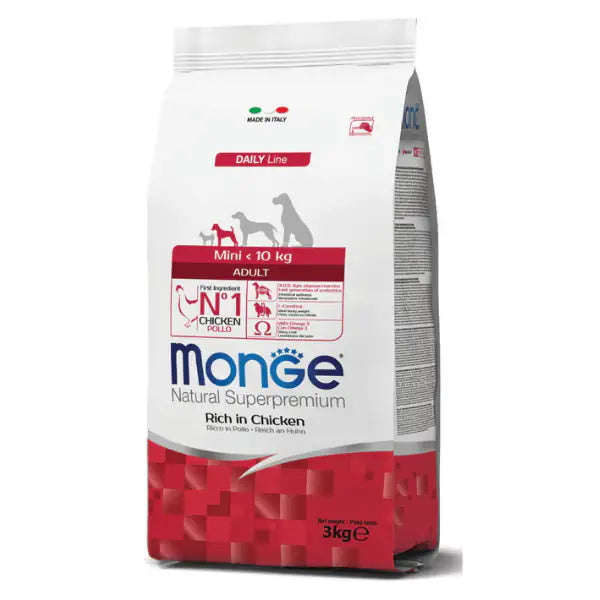 Monge Natural Superpremium Mini Adult Ricco di Pollo   bauzaarit.myshopify.com
