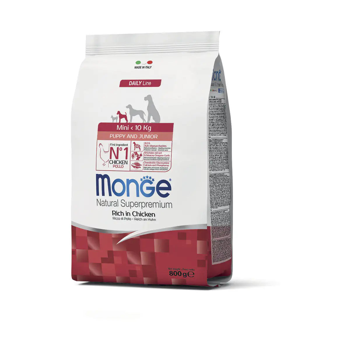 Monge Natural Superpremium Mini Puppy & Junior Ricco di Pollo  800 gr bauzaarit.myshopify.com