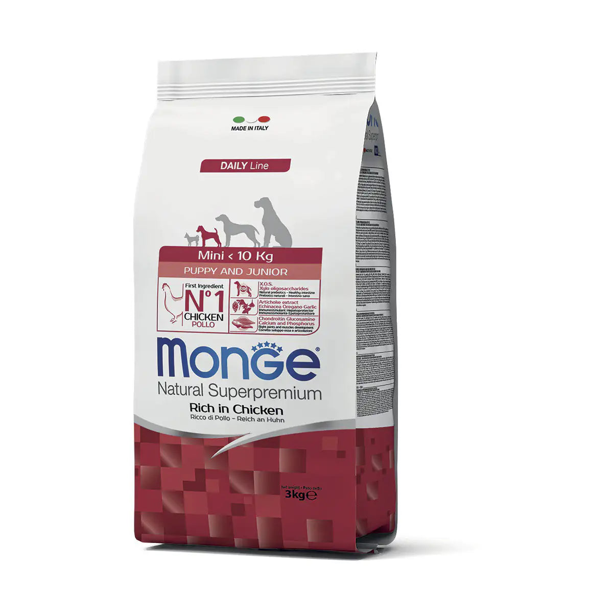 Monge Natural Superpremium Mini Puppy & Junior Ricco di Pollo   bauzaarit.myshopify.com