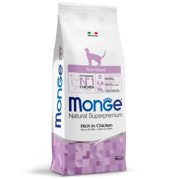 Monge Natural Superpremium Sterilised Ricco di Pollo  10 kg bauzaarit.myshopify.com