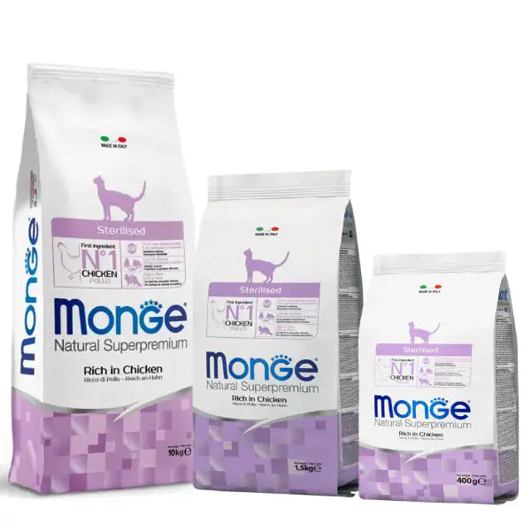 Monge Natural Superpremium Sterilised Ricco di Pollo   bauzaarit.myshopify.com