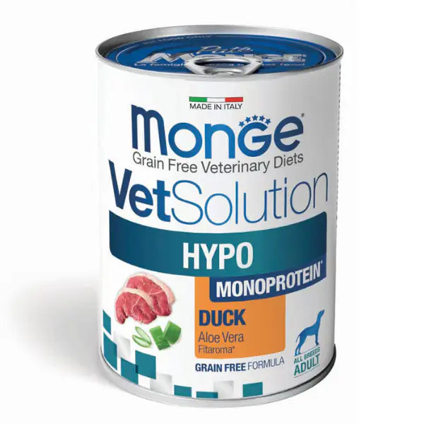 Monge VetSolution Canine Hypo Monoprotein Grain Free 400 gr  Anatra bauzaarit.myshopify.com
