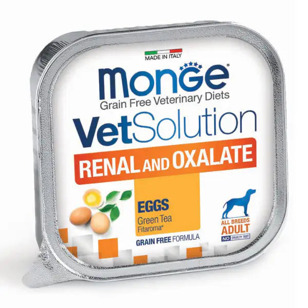Monge VetSolution Canine Renal & Oxalate Grain Free 150 gr  Uova essiccate bauzaarit.myshopify.com