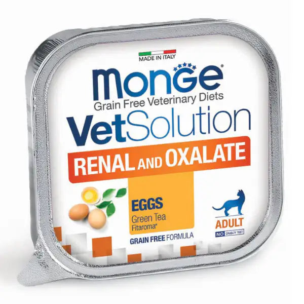 Monge VetSolution Feline Renal & Oxalate Grain Free 100 gr  Uova essiccate bauzaarit.myshopify.com