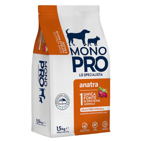 Monopro lo specialista Adult All Breeds Grain Free Anatra  1,5 kg bauzaarit.myshopify.com