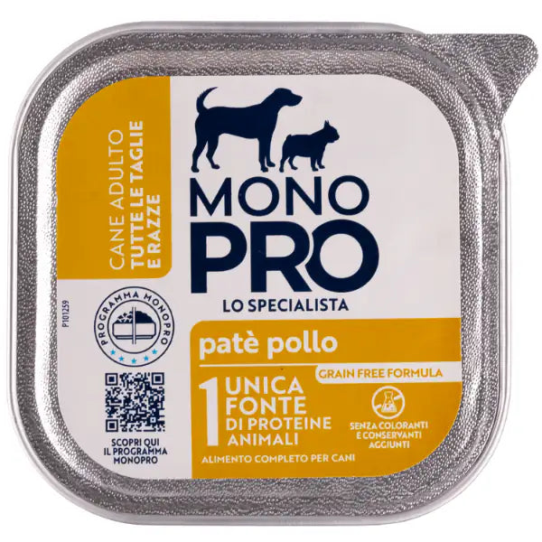 Monopro lo specialista Adult All Breeds Patè Grain Free 150 gr  Pollo bauzaarit.myshopify.com