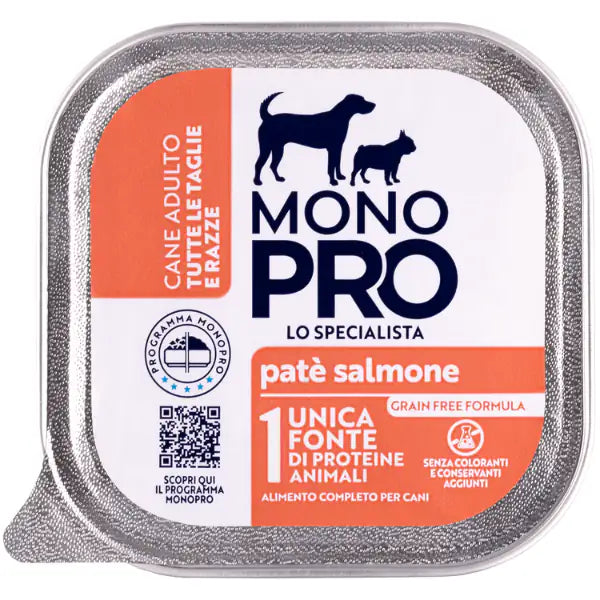 Monopro lo specialista Adult All Breeds Patè Grain Free 150 gr  Salmone bauzaarit.myshopify.com