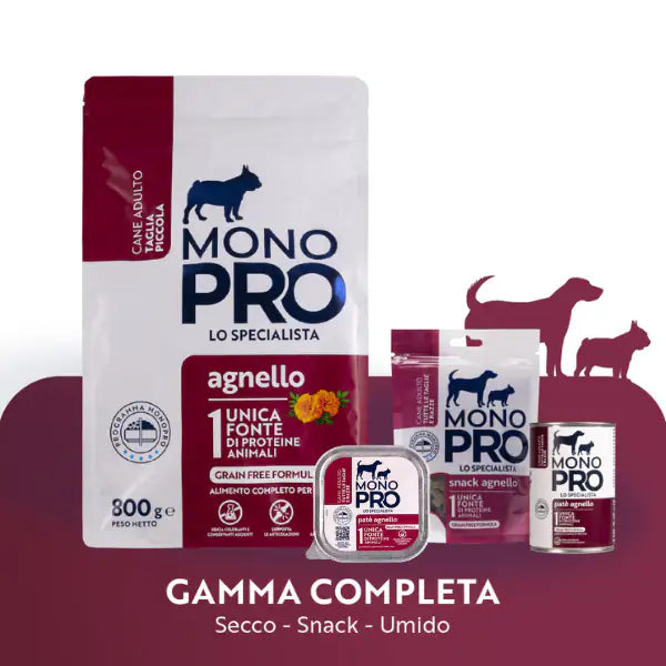 Monopro lo specialista Adult Mini Grain Free Agnello   bauzaarit.myshopify.com