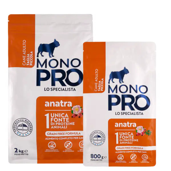 Monopro lo specialista Adult Mini Grain Free Anatra   bauzaarit.myshopify.com