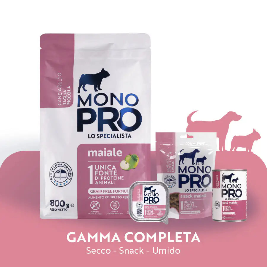 Monopro lo specialista Adult Mini Grain Free Maiale   bauzaarit.myshopify.com