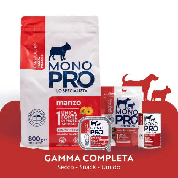 Monopro lo specialista Adult Mini Grain Free Manzo   bauzaarit.myshopify.com