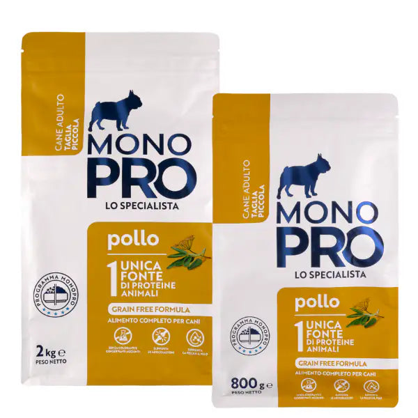 Monopro lo specialista Adult Mini Grain Free Pollo   bauzaarit.myshopify.com