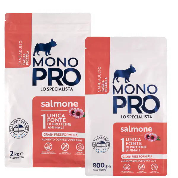 Monopro lo specialista Adult Mini Grain Free Salmone   bauzaarit.myshopify.com