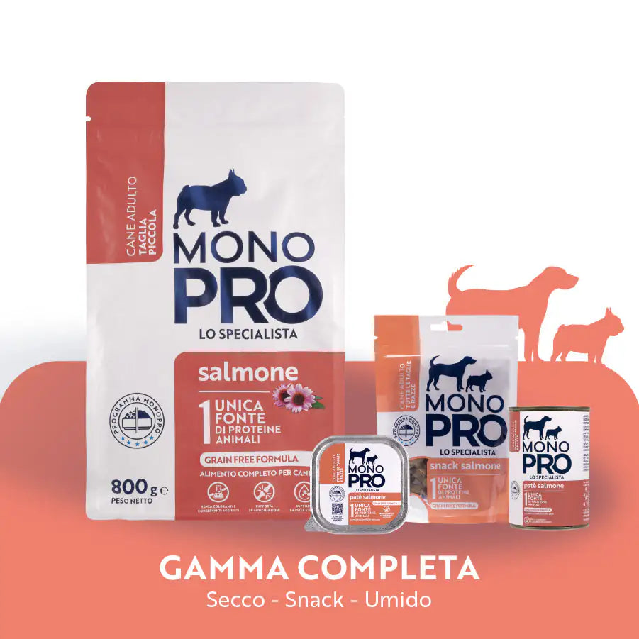 Monopro lo specialista Adult Mini Grain Free Salmone   bauzaarit.myshopify.com