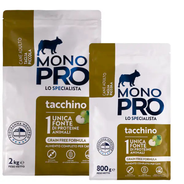 Monopro lo specialista Adult Mini Grain Free Tacchino   bauzaarit.myshopify.com